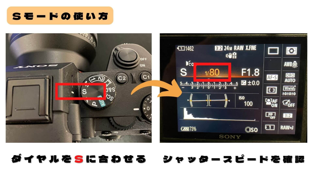 Sモードの使い方